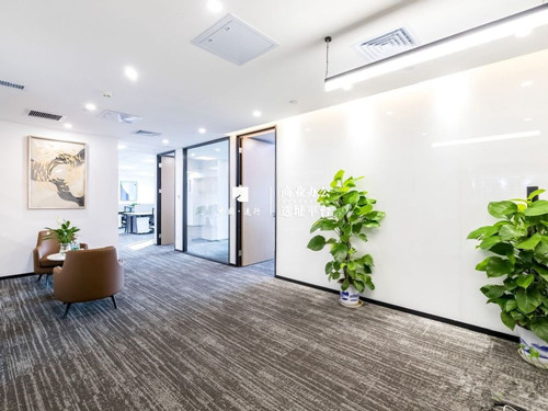 十大装修公司排名靠前的她给这套550平米北京办公室出租房做的装饰