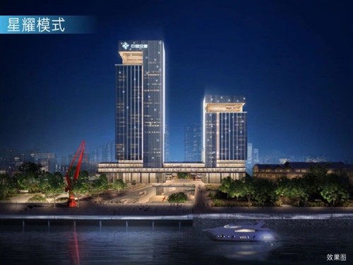 上海办公楼出租，滨江大师观，用流动的光影，点亮杨浦滨江的塔尖发光体