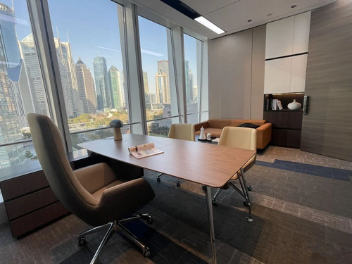 环球金融中心推出田园风格的上海办公室装修和全新办公家具