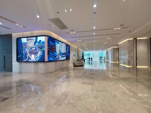 上海甲级写字楼出租，星扬西岸中心一楼大堂实景图